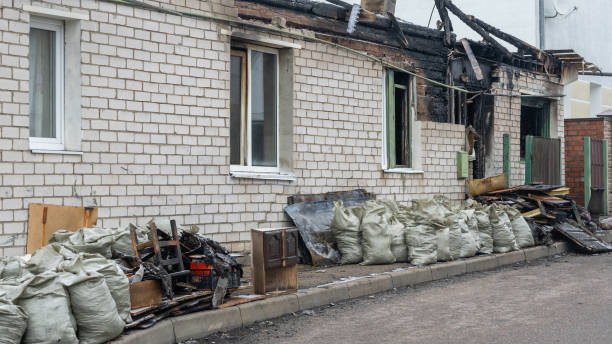 Professional Emergency Fire Cleanup technician working in Ringoes, NJ